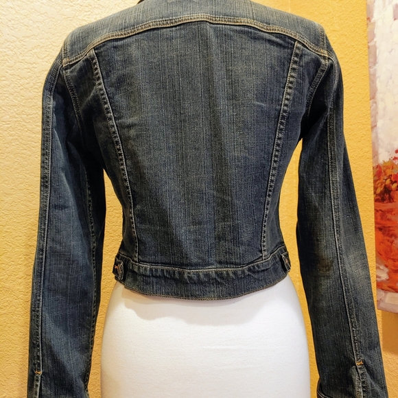 Authentic bebe Rhinstone Jean Jacket - Picture 4 of 5